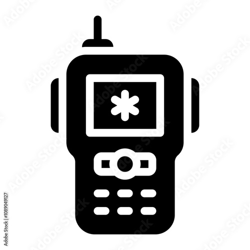 walkie talkie glyph icon