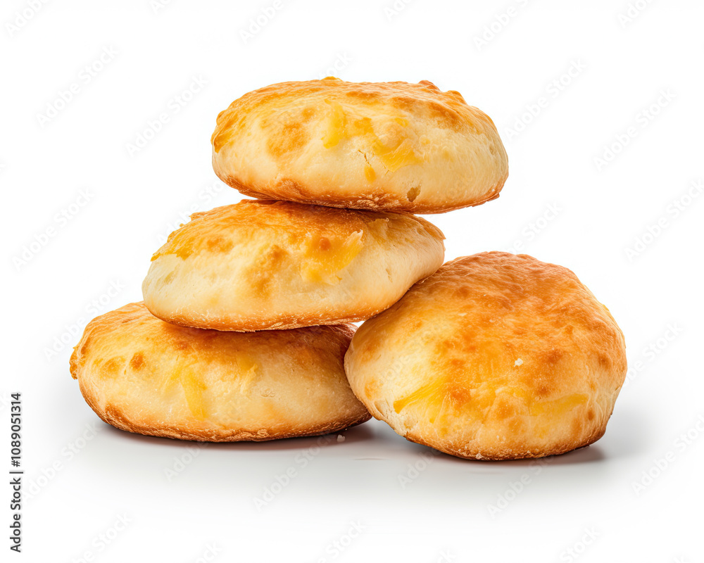 Cheese brazilian breads isolated on white background Cheese brazilian breads isolated on white background