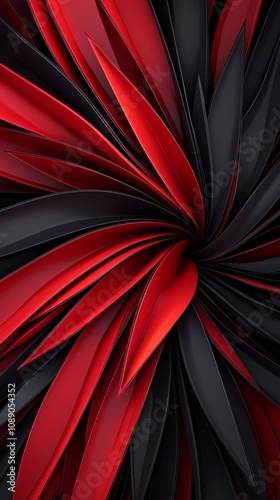 Wallpaper Mural A vibrant swirl of red and black hues, creating a dynamic, abstract design that evokes movement and depth. Torontodigital.ca