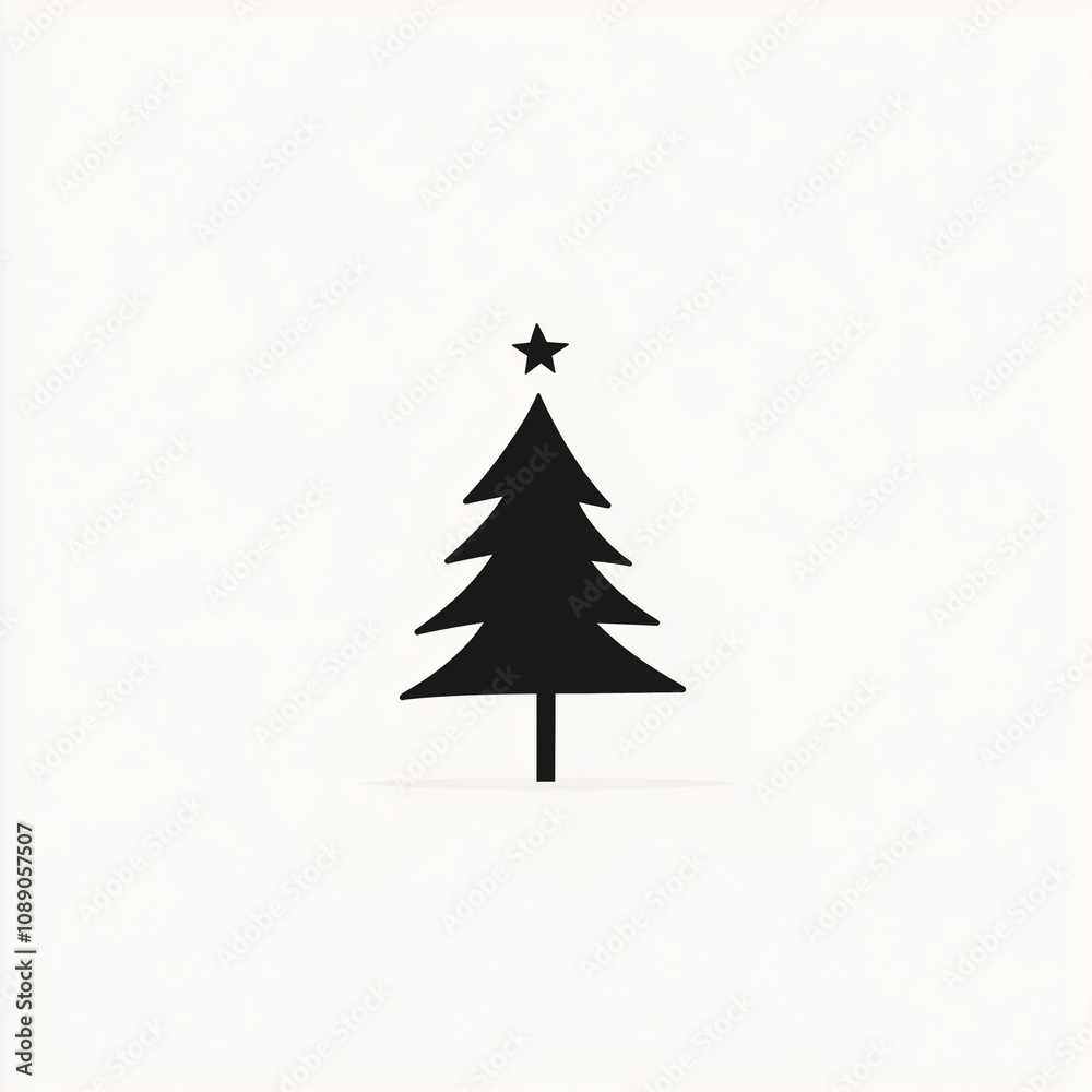 Fototapeta premium christmas tree illustration