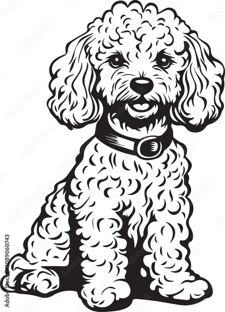 toy poodle with collar toy poodle with collar