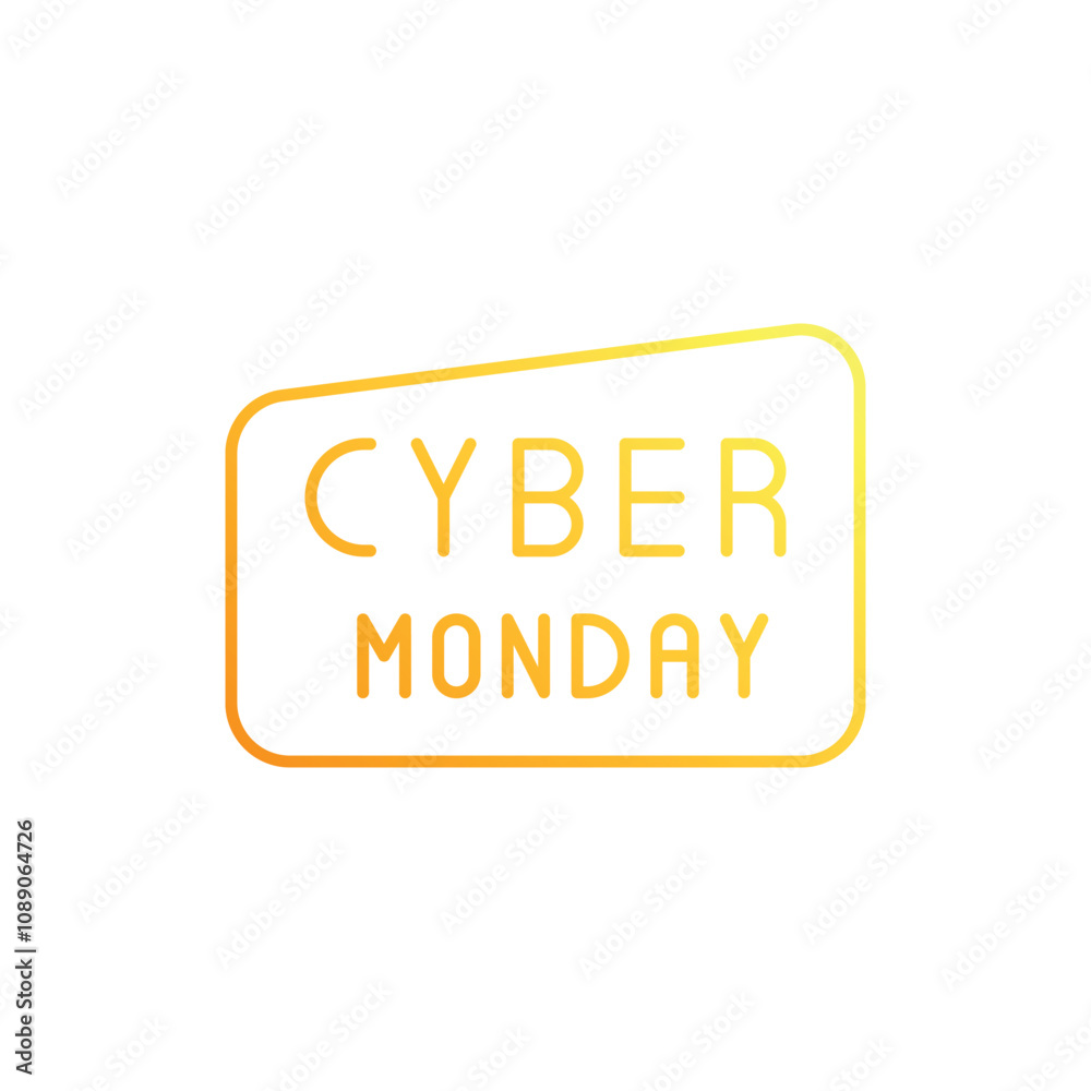 Cyber Monday Text vector icon Cyber Monday Text vector icon