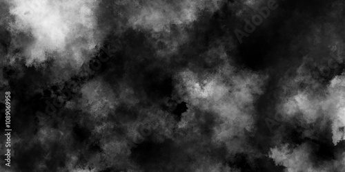 abstract black and  white powder explosion background, vintage marbled texture on white background with distressed paper overlay, smoky grunge texture, Abstract black isolated on white background.