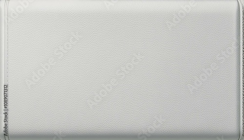 macro photograph emphasizing the elegant simplicity of a white textured vegan leather.