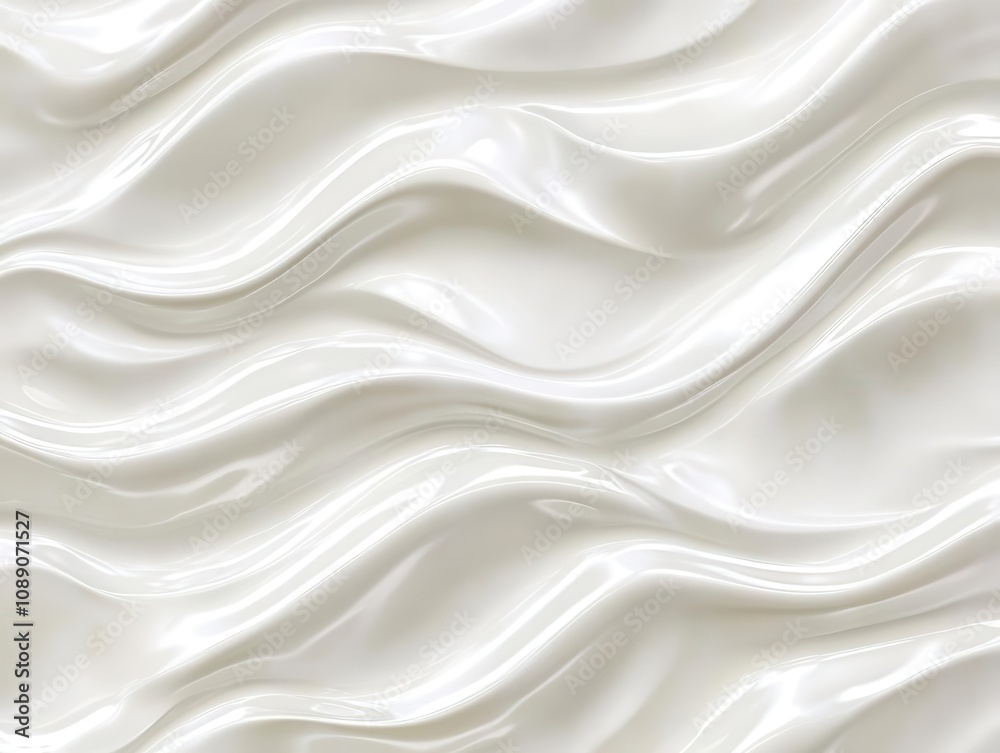 Fototapeta premium seamless abstract texture of soft white glossy waves, creating a subtle embossed effect against a clean background, perfect for stylish design use