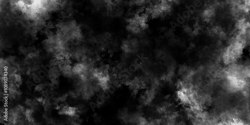 abstract black and  white powder explosion background, vintage marbled texture on white background with distressed paper overlay, smoky grunge texture, Abstract black isolated on white background.