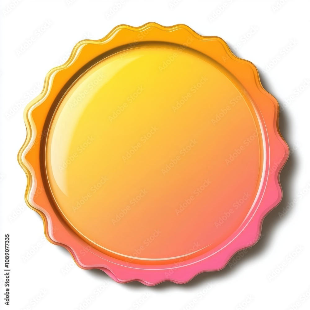 Empty blank round badge for sale promotion. Empty blank round badge for sale promotion.