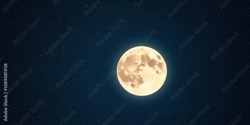 A majestic starry sky with a large moon in the foreground, surrounded by a halo of soft light, universe, evening sky, moon A majestic starry sky with a large moon in the foreground, surrounded by a halo of soft light, universe, evening sky, moon
