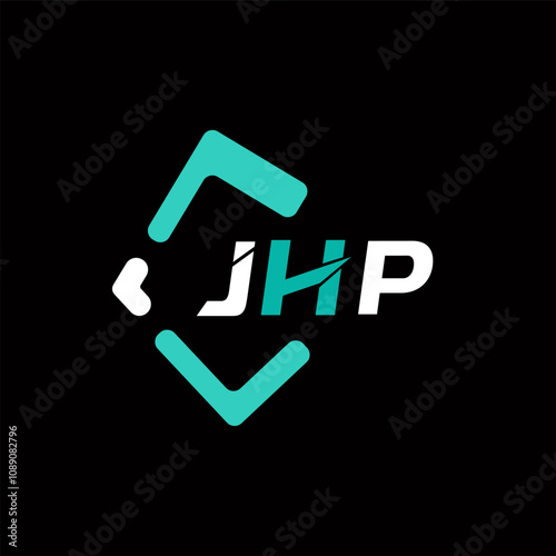 JHP creative minimalist letter logo. JHP unique vector initials alphabet letter logo design photo