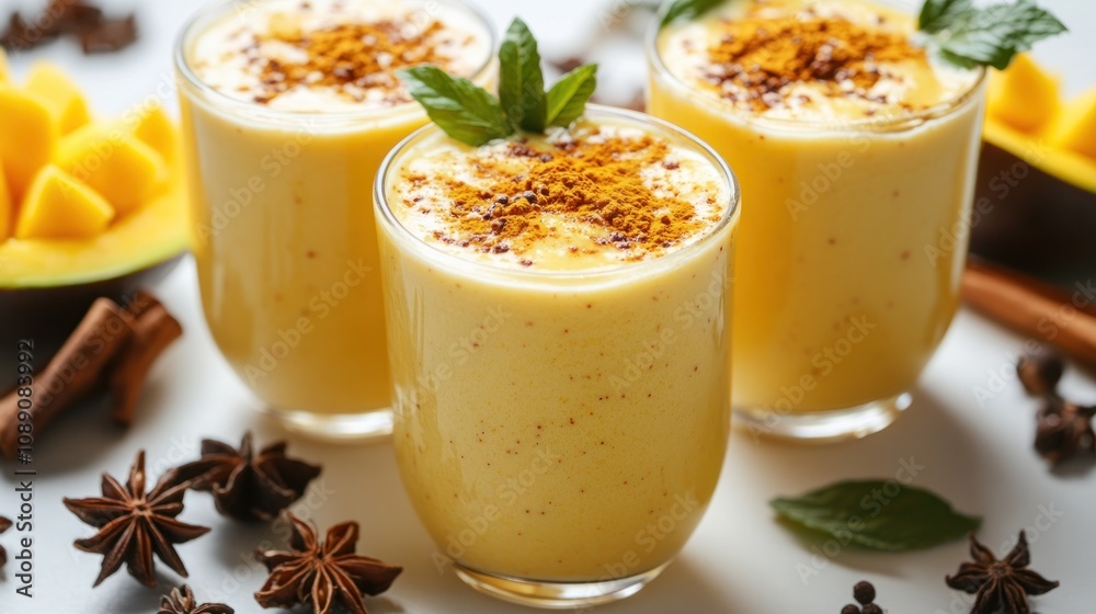 Delicious Mango Smoothie with Spices Delicious Mango Smoothie with Spices
