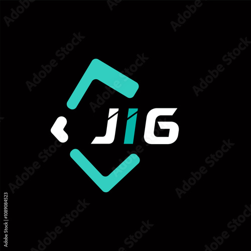 JIG creative minimalist letter logo. JIG unique vector initials alphabet letter logo design