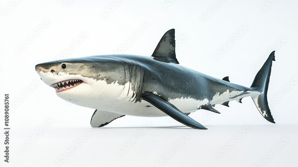 Fototapeta premium Great White Shark Close-up