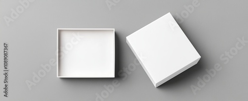 Cardboard matchbox mockup. Stunning set of modern illustration of a white cardboard package with a sleeve. Empty drawer for gifts or goods postage.