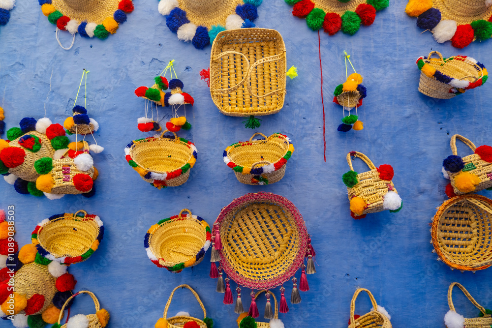 Headwear from Chefchaouen, Morocco in North Africa