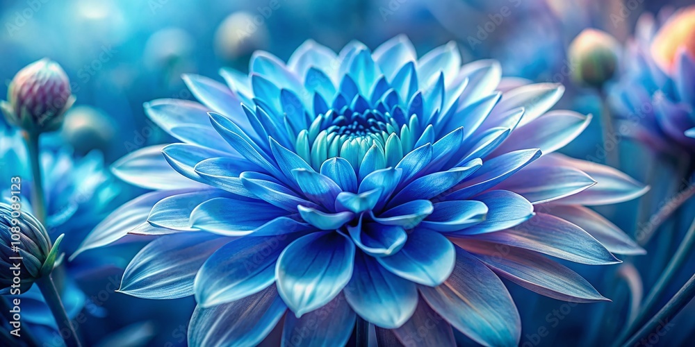 Abstract Surreal Flower in Vibrant Blue Tones Capturing the Essence of Nature's Imagination and Dreamlike Beauty for Artistic Inspiration and Unique Visuals Abstract Surreal Flower in Vibrant Blue Tones Capturing the Essence of Nature's Imagination and Dreamlike Beauty for Artistic Inspiration and Unique Visuals