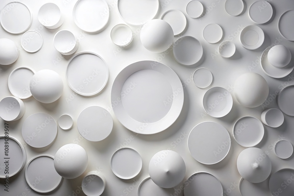 Abstract White Geometric Circle Background for Modern Design, Minimalist Aesthetic, Clean Lines, and Contemporary Art, Perfect for Creative Projects and Visuals Abstract White Geometric Circle Background for Modern Design, Minimalist Aesthetic, Clean Lines, and Contemporary Art, Perfect for Creative Projects and Visuals