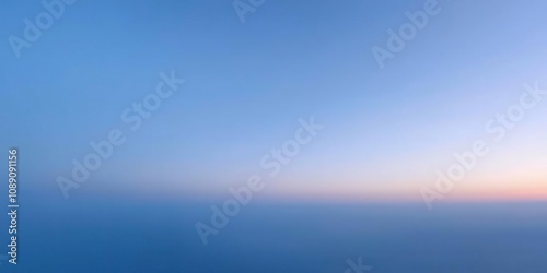 Sky with soft blue gradient extending into infinity, day, celestial