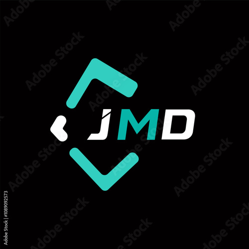 JMD creative minimalist letter logo. JMD unique vector initials alphabet letter logo design photo