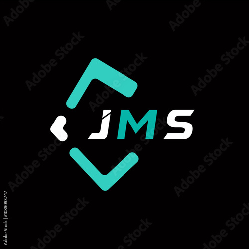 JMS creative minimalist letter logo. JMS unique vector initials alphabet letter logo design