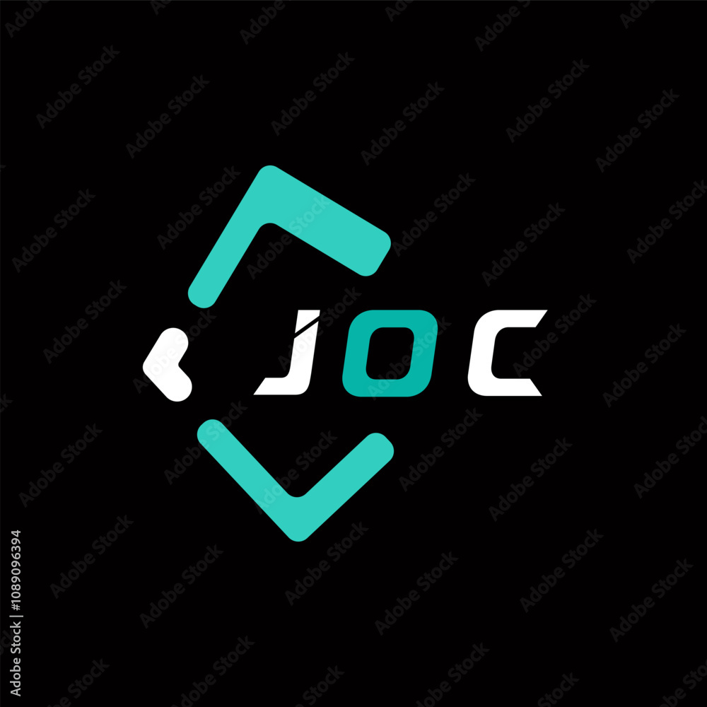 JOC creative minimalist letter logo. JOC unique vector initials alphabet letter logo design JOC creative minimalist letter logo. JOC unique vector initials alphabet letter logo design