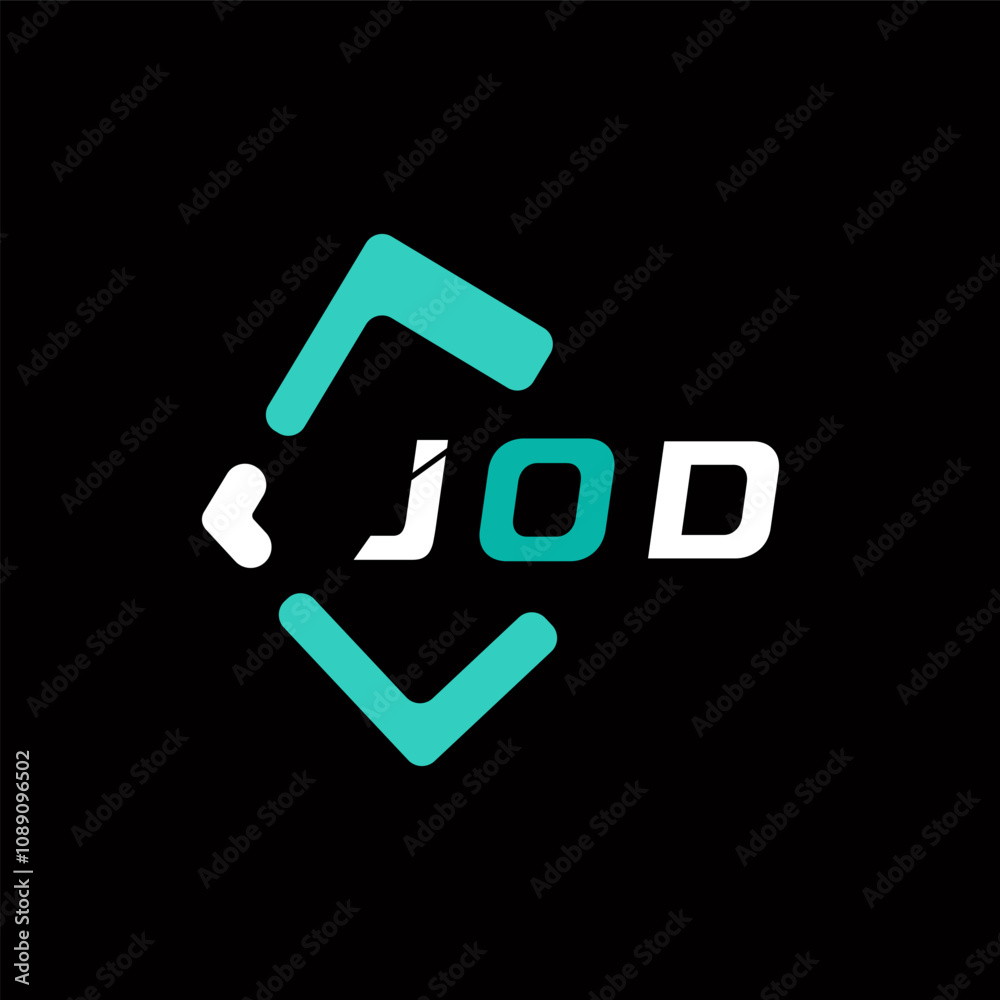JOD creative minimalist letter logo. JOD unique vector initials alphabet letter logo design JOD creative minimalist letter logo. JOD unique vector initials alphabet letter logo design