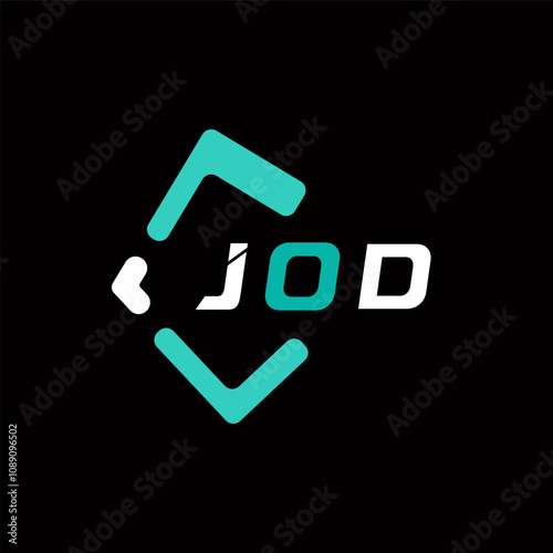 JOD creative minimalist letter logo. JOD unique vector initials alphabet letter logo design photo