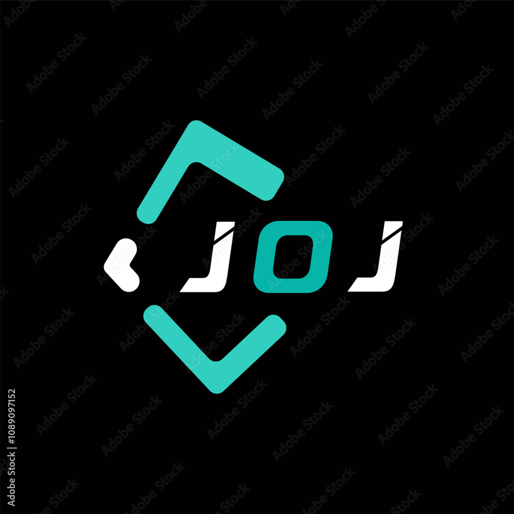 JOJ creative minimalist letter logo. JOJ unique vector initials alphabet letter logo design