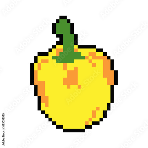 Wallpaper Mural Pixel Art Illustration of Paprika Torontodigital.ca