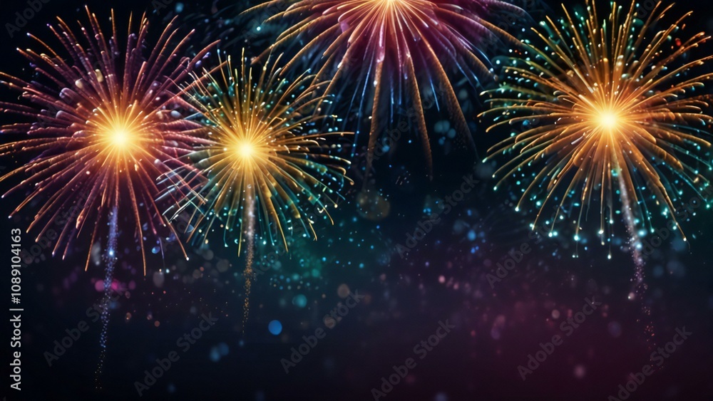 Fototapeta premium fireworks in the night sky