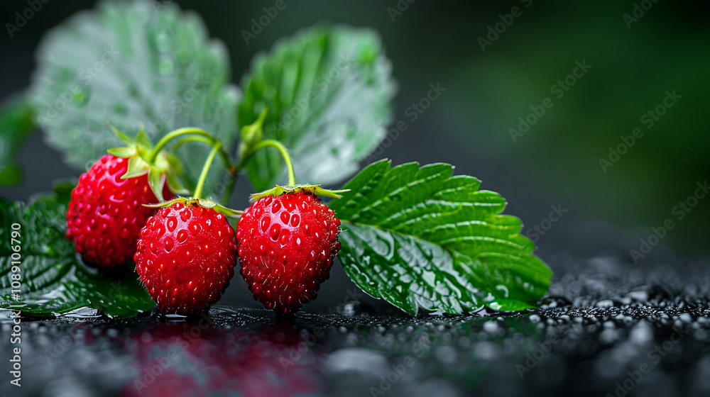 wild strawberry in the garden wild strawberry in the garden