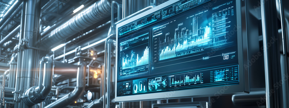 Futuristic Factory Dashboard Futuristic Factory Dashboard