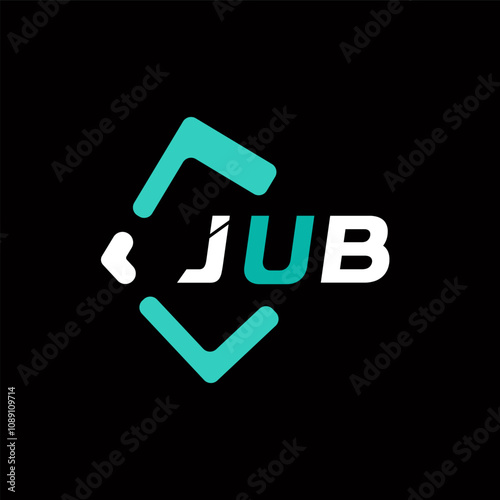 JUB creative minimalist letter logo. JUB unique vector initials alphabet letter logo design photo