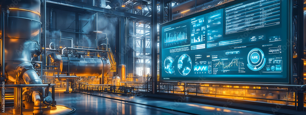 Futuristic Factory Dashboard Futuristic Factory Dashboard