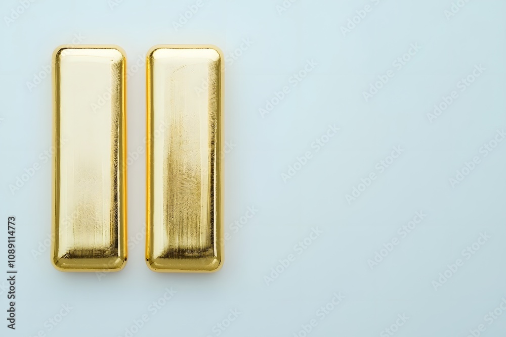 Gold Bars on White Background in Minimalist Style – Luxury Wealth, Investment, and Precious Metals Concept Gold Bars on White Background in Minimalist Style – Luxury Wealth, Investment, and Precious Metals Concept