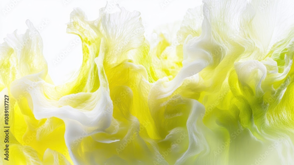 Close-up of vibrant endive leaves with intricate textures and a mix of white and green hues, creating an artistic depiction of freshness. Close-up of vibrant endive leaves with intricate textures and a mix of white and green hues, creating an artistic depiction of freshness.