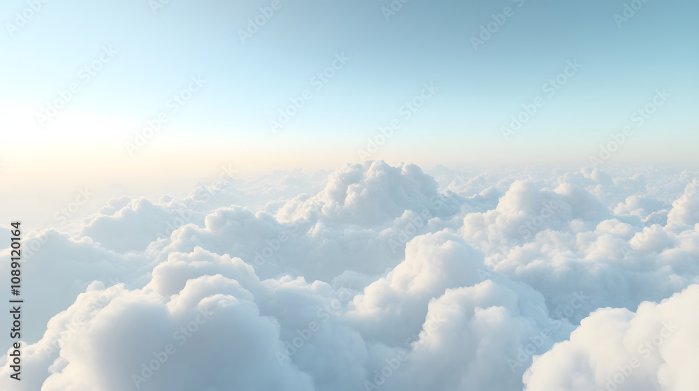 Above the Clouds A Serene Aerial View. Above the Clouds A Serene Aerial View.