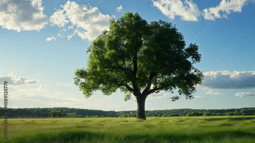 Solitary Tree in a Green Field Solitary Tree in a Green Field