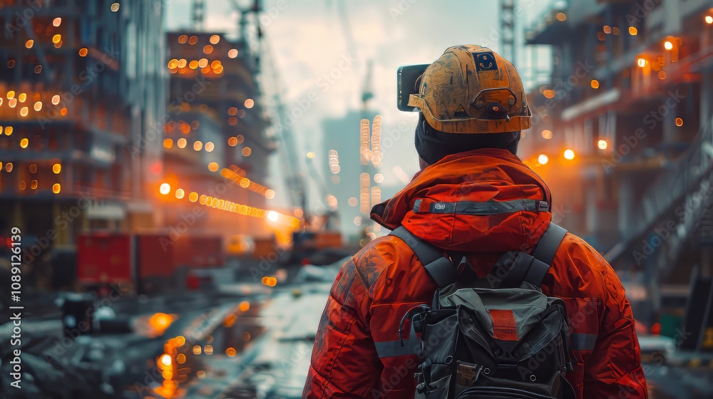 Engineers are working on site in the modern era. Engineers are working on site in the modern era.