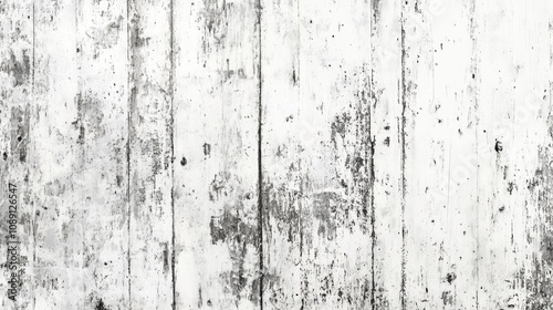Weathered rustic white wood texture featuring a bright, shabby surface, perfect for panoramic backgrounds or banners in design projects.