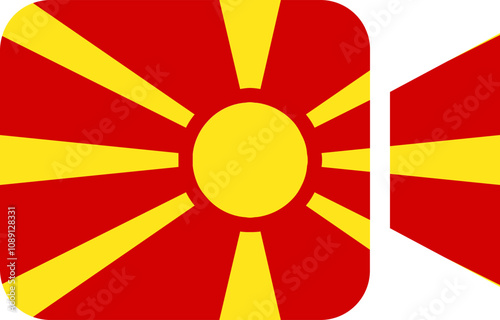 Macedonia flag on Video Call