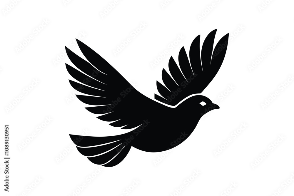 Obraz premium Flying Bird Vector Illustration