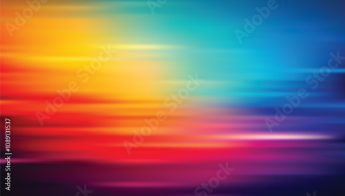 Abstract blurred gradient background in bright colors. Colorful smooth