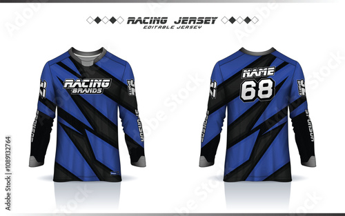 Motocross jersey, racing jersey, soccer, basketball, football, cricket, gaming, hockey, handball, cycling latest sublimation sports long sleeve jersey design