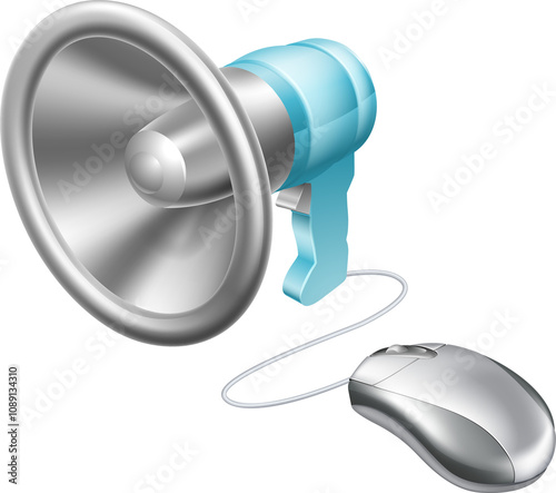 Megaphone mouse concept