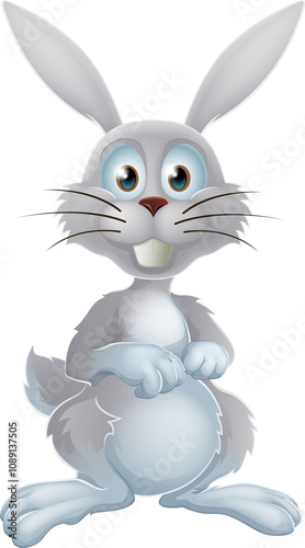 White easter bunny