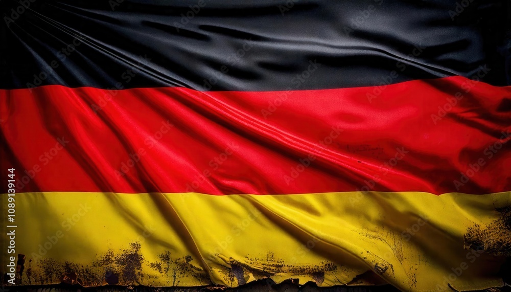 Naklejka premium Close-up of the German Flag