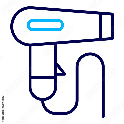 Hairdryer Outline Color icon