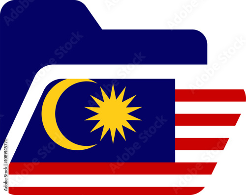 Free Download Folder Shape Of Malaysia Flag - GFXLoad