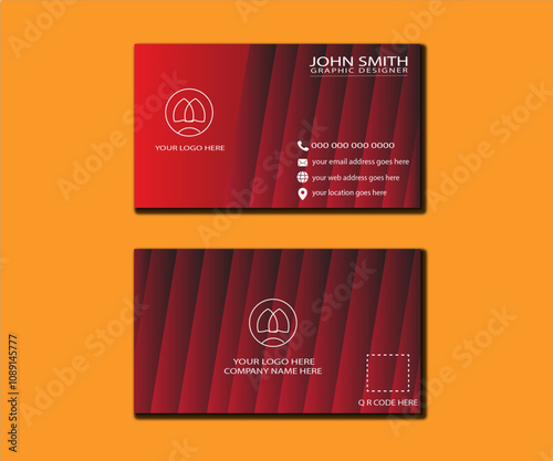 Modern Creative and Clean Business Card Template,Luxury business card design template, Business Card template presentation,business card print templates,Personal visiting card with company logo,Vector