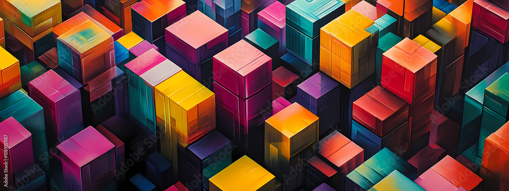 Obraz premium Abstract Cube World